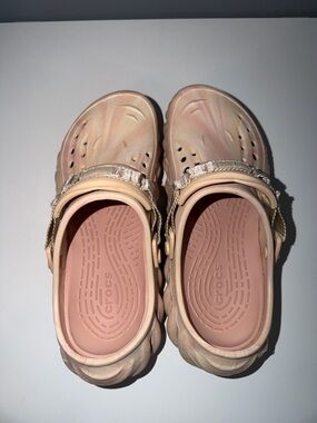 CROCS women’s crocs echo clog Marble Pink Peach Classic Clog